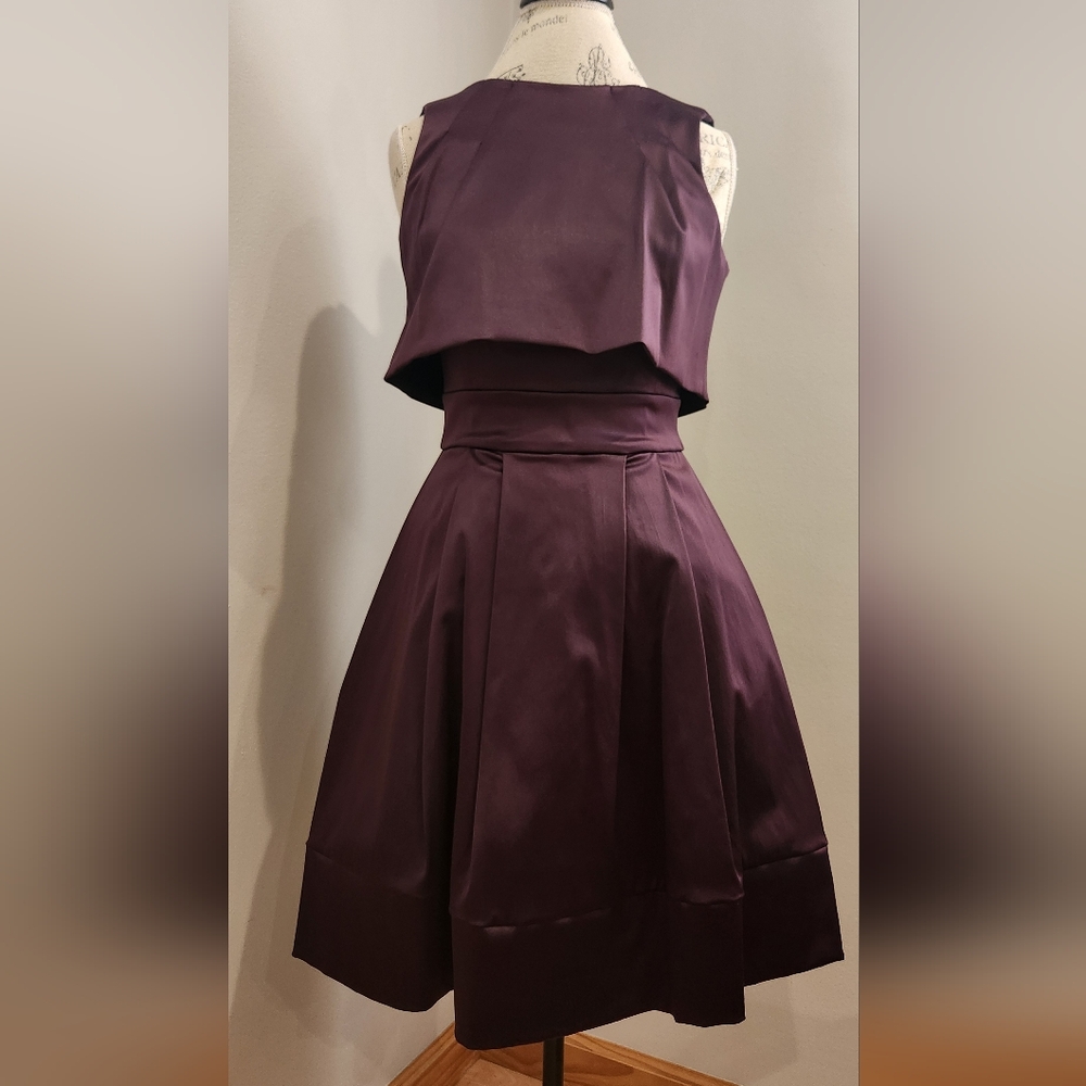 🎉Mangano Elegant Italian Burgundy Dress In Size M